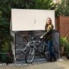 Box per biciclette Bicycle Store bianco con rampa