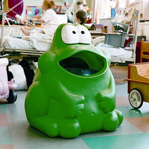 cestino per esterni ranocchio